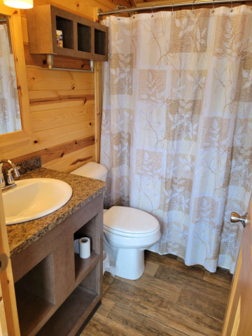 Cabin P2 bathroom