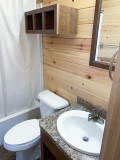 Cabin P6 bathroom