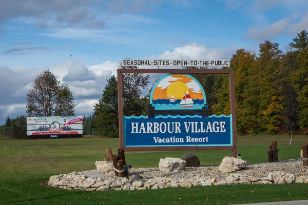 Harbour Village entry sign