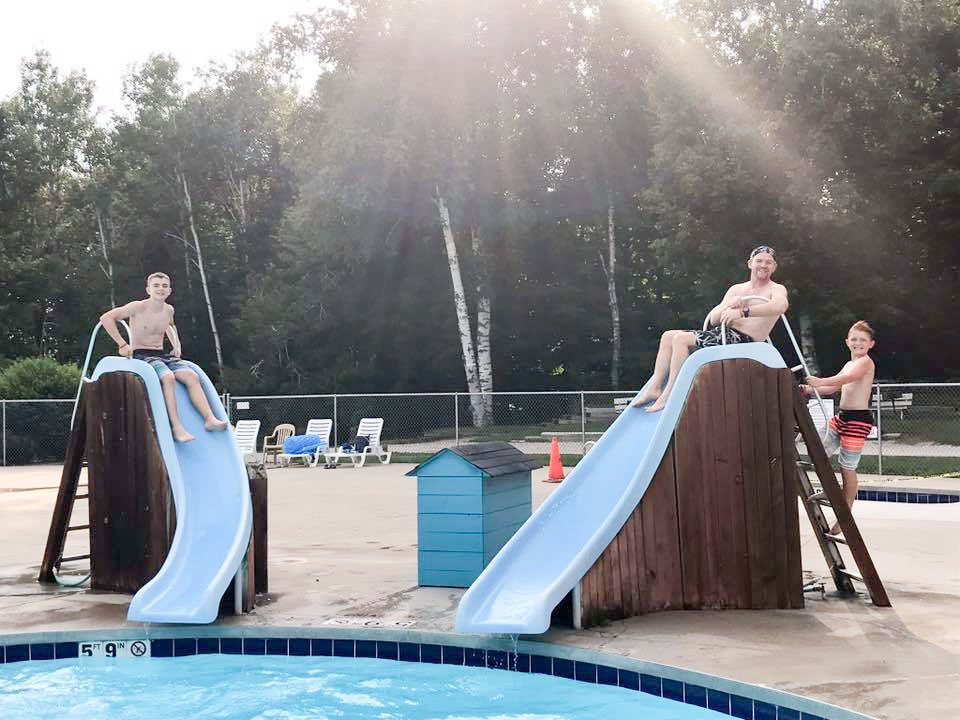 Pool slides